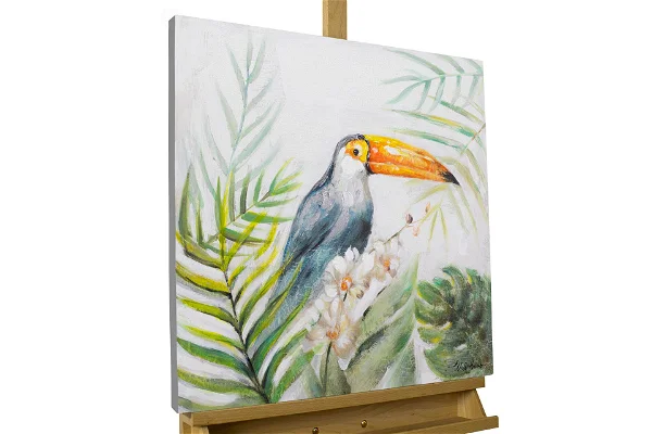 Cuadro Pintado a Mano Tucán Barón