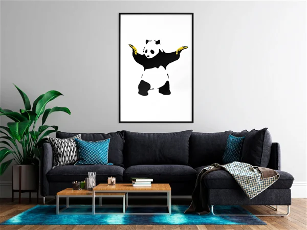 Póster Panda con armas