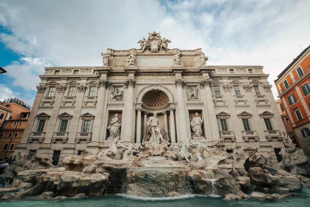 Fuente de Trevi en Italia
