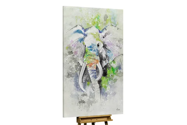 XXL Pinturas al óleo cubiertas de polvo