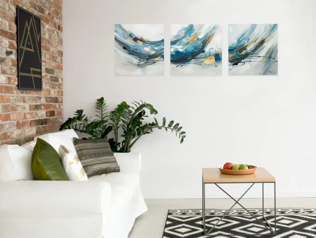 pintura acrílica multipanel singendes wasser