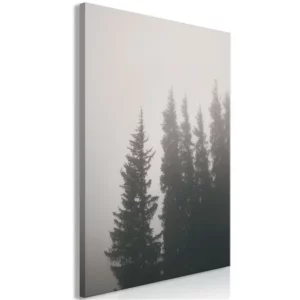Impresión sobre lienzo 'Olor de niebla forestal vertical' cuadro