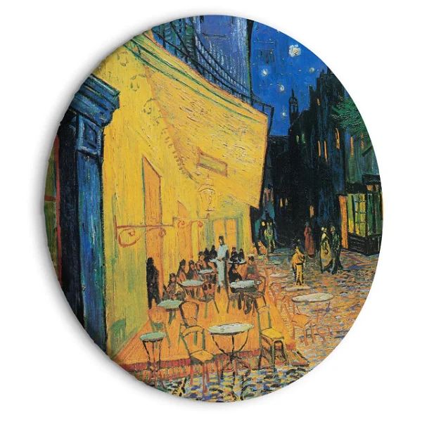 Cuadro redondo 'Gogh's Café Terrace'