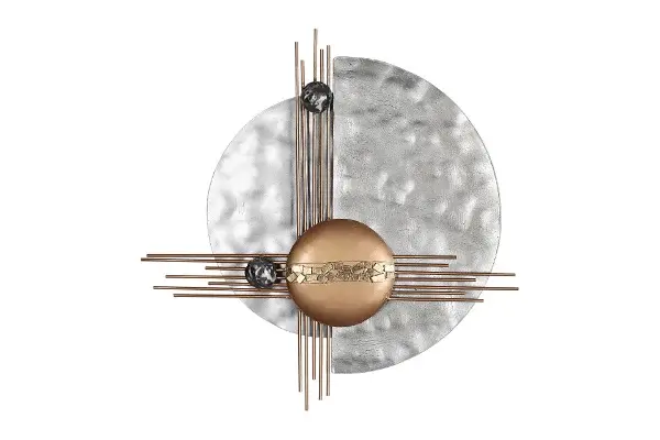 Escultura de pared de metal 'La media naranja'