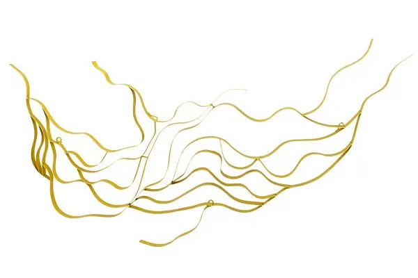Escultura de pared de metal 'Enchanted Moment'