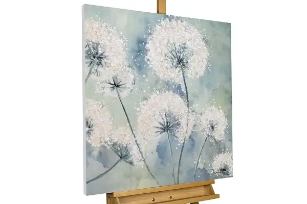 Cuadro pintado a mano 'Paisaje y tiempo'