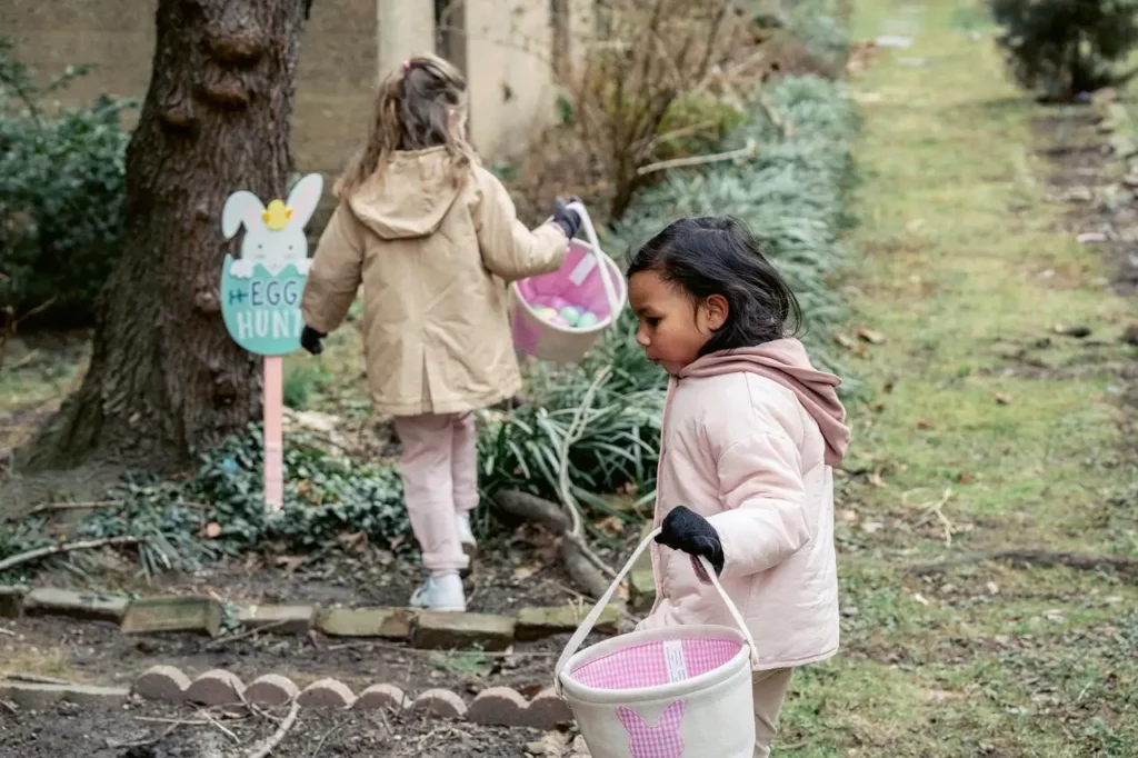 actividad de búsqueda del huevo de pascua
