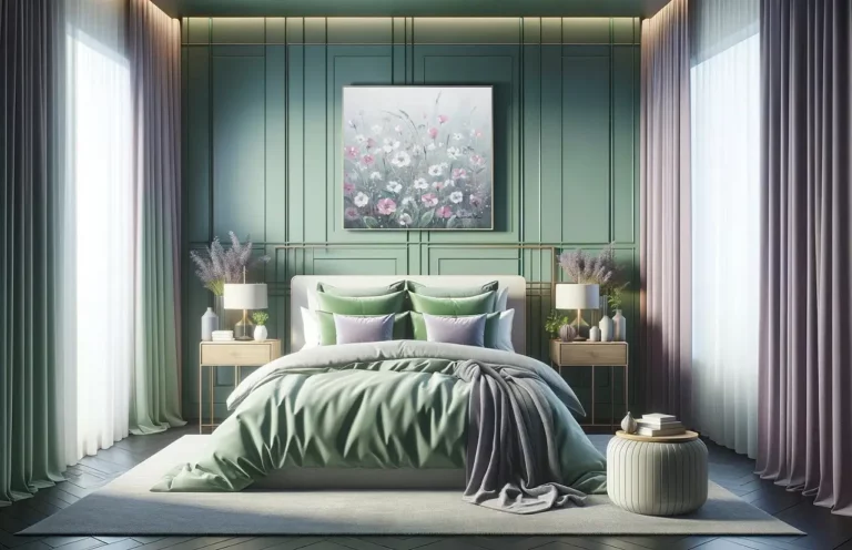 Cuadro pintado a mano 'Flowery Meadow' 60x60cm