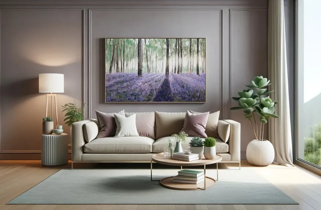 tonos pastel neutros paleta de colores de primavera en el salón