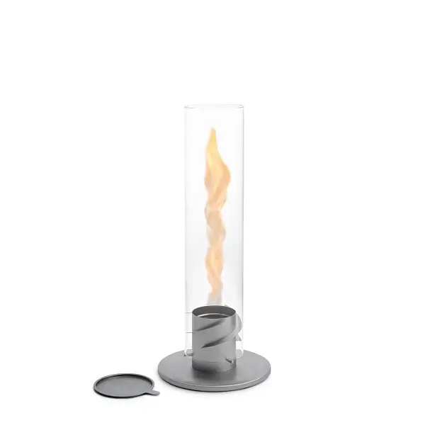 SPIN 90 Chimenea de mesa gris