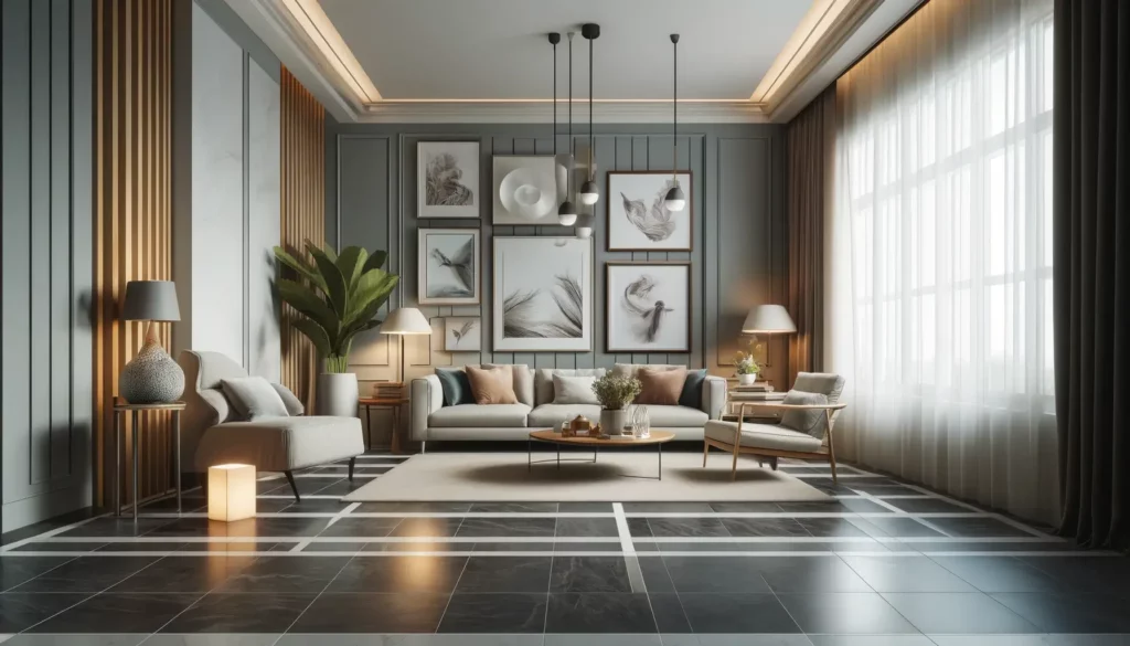 Arte mural para el salón