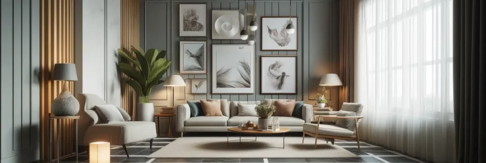 Arte mural para el salón