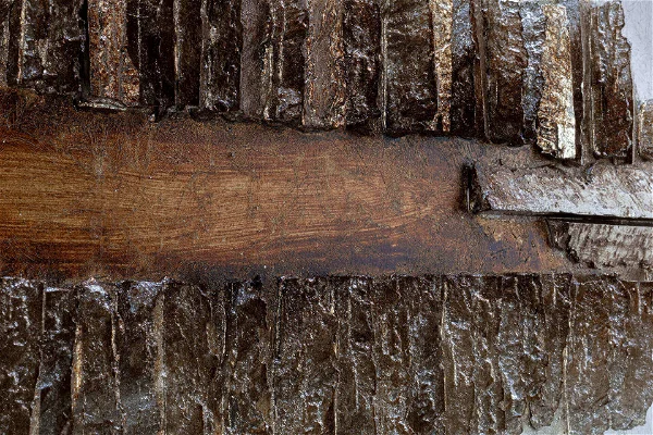 Cuadro de madera 'Skycraper Silhouette'