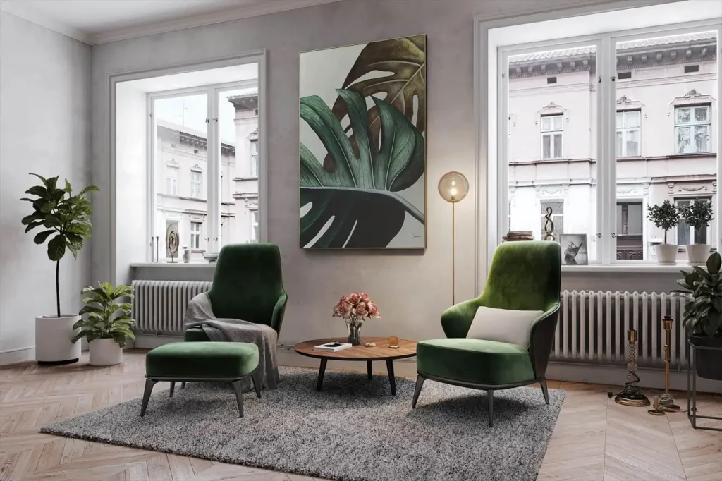 XXL Pintura al Óleo 'Botanical Magic' | Pintado a mano Único | Estilos Moderno y Contemporáneo