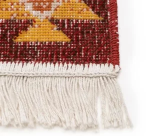 Alfombra de diseño 'Kira Red' 80x150cm | Estilo Moderno y Contemporáneo